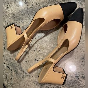 Authentic Chanel Slingbacks